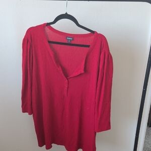 Torrid Vibrant Red Blouse